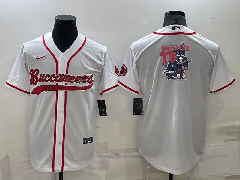 Men Tampa Bay Buccaneers Blank White 2022 Nike Co branded NFL Jerseys1->new england patriots->NFL Jersey